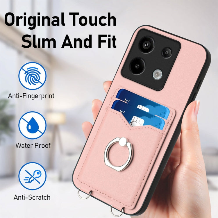 For Xiaomi Redmi Note 13 Pro 4G Global R20 Ring Card Holder Phone Case