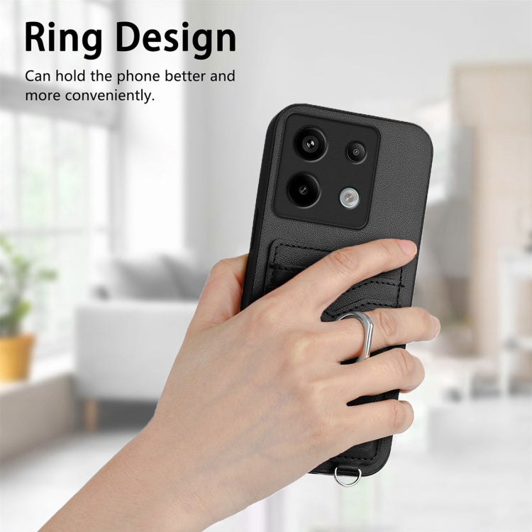 For Xiaomi Redmi Note 13 Pro 4G Global R20 Ring Card Holder Phone Case