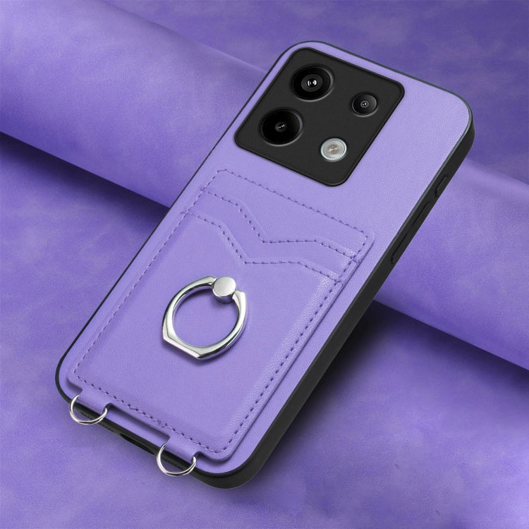 For Xiaomi Redmi Note 13 Pro 4G Global R20 Ring Card Holder Phone Case