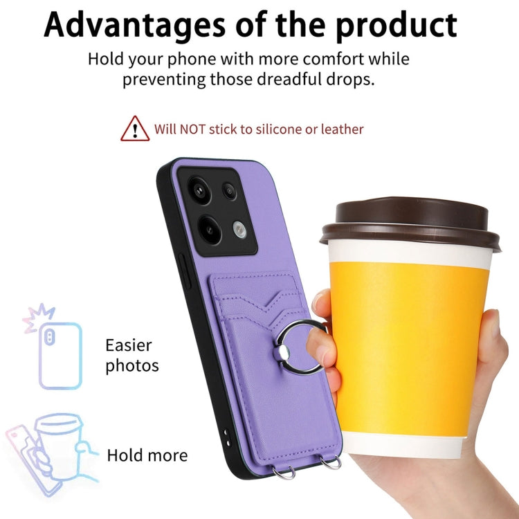 For Xiaomi Redmi Note 13 Pro 4G Global R20 Ring Card Holder Phone Case