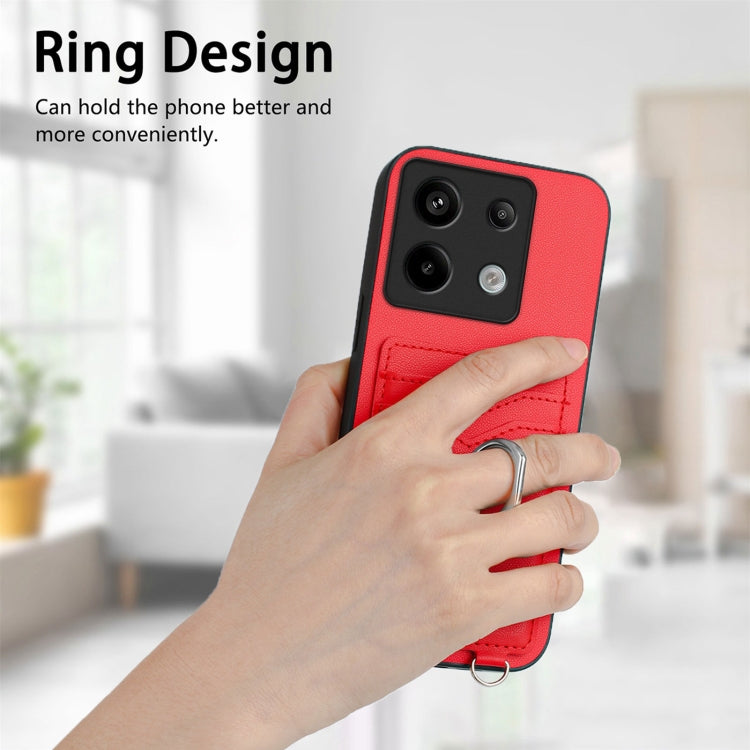 For Xiaomi Redmi Note 13 Pro 5G R20 Ring Card Holder Phone Case