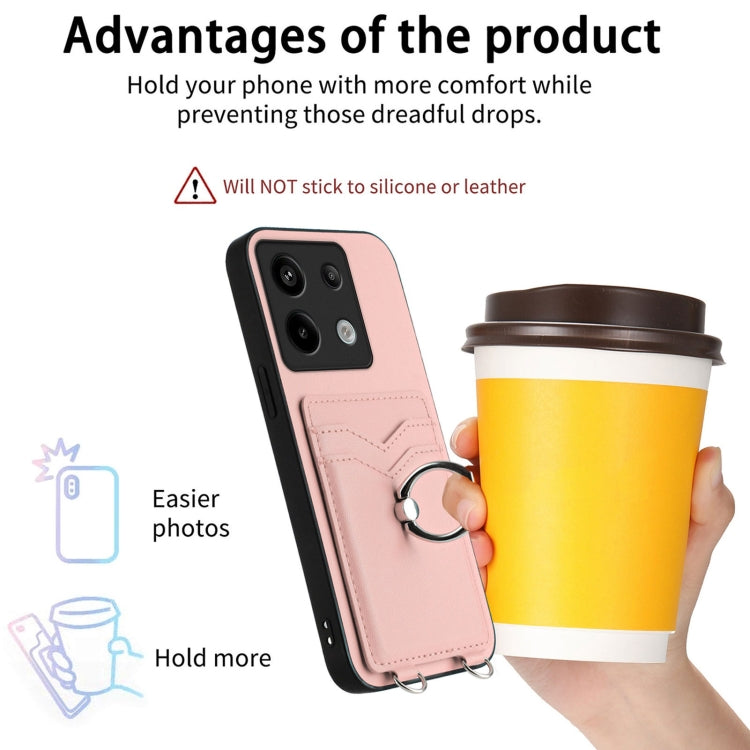 For Xiaomi Poco X6 R20 Ring Card Holder Phone Case