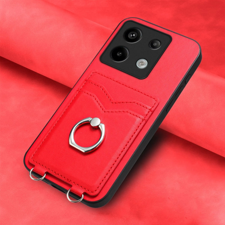 For Xiaomi Poco X6 R20 Ring Card Holder Phone Case