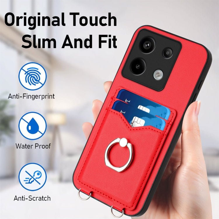 For Xiaomi Poco X6 R20 Ring Card Holder Phone Case