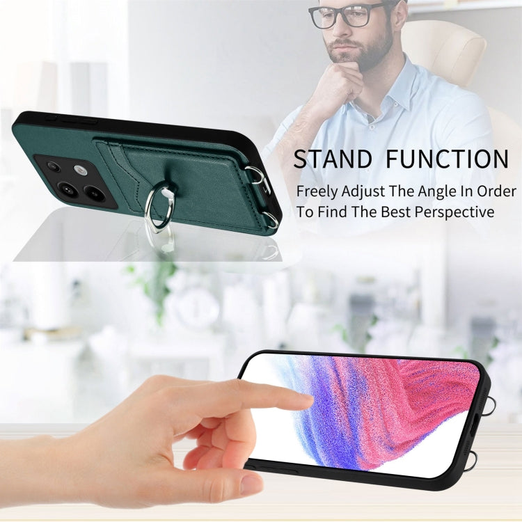 For Xiaomi Poco X6 R20 Ring Card Holder Phone Case