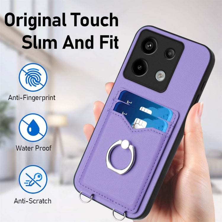 For Xiaomi Poco X6 R20 Ring Card Holder Phone Case