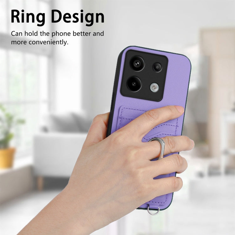 For Xiaomi Poco X6 R20 Ring Card Holder Phone Case
