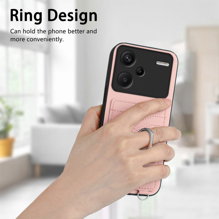 For Xiaomi Redmi Note 13 Pro+ R20 Ring Card Holder Phone Case