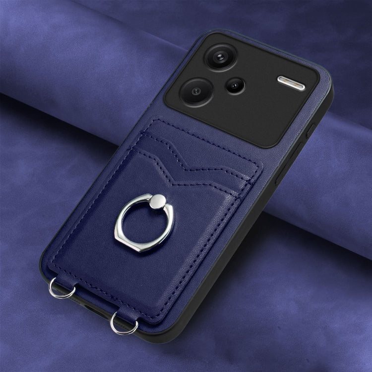 For Xiaomi Redmi Note 13 Pro+ R20 Ring Card Holder Phone Case