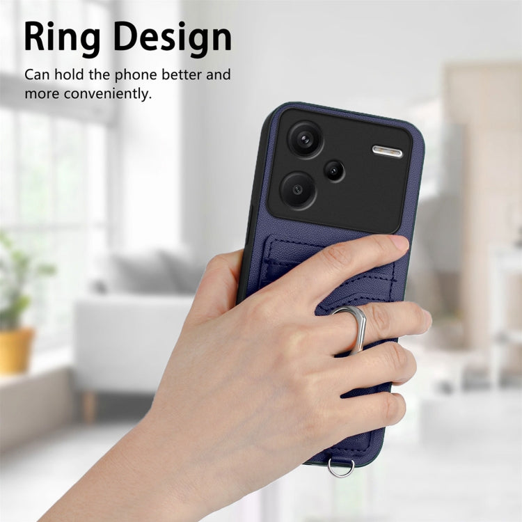 For Xiaomi Redmi Note 13 Pro+ R20 Ring Card Holder Phone Case