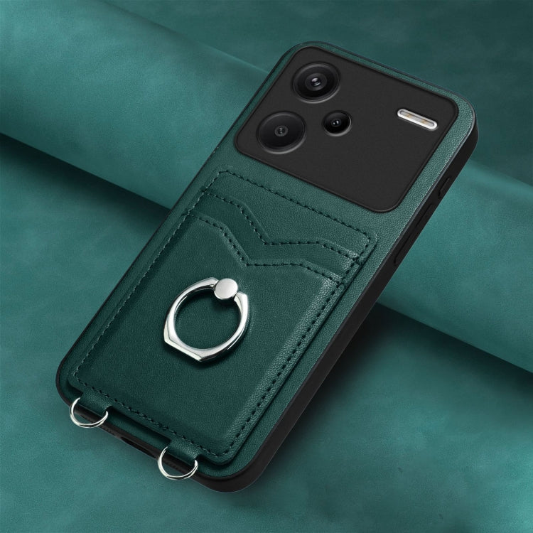 For Xiaomi Redmi Note 13 Pro+ R20 Ring Card Holder Phone Case
