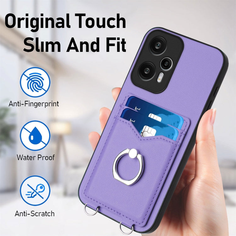 For Xiaomi Redmi Note 12 Turbo R20 Ring Card Holder Phone Case