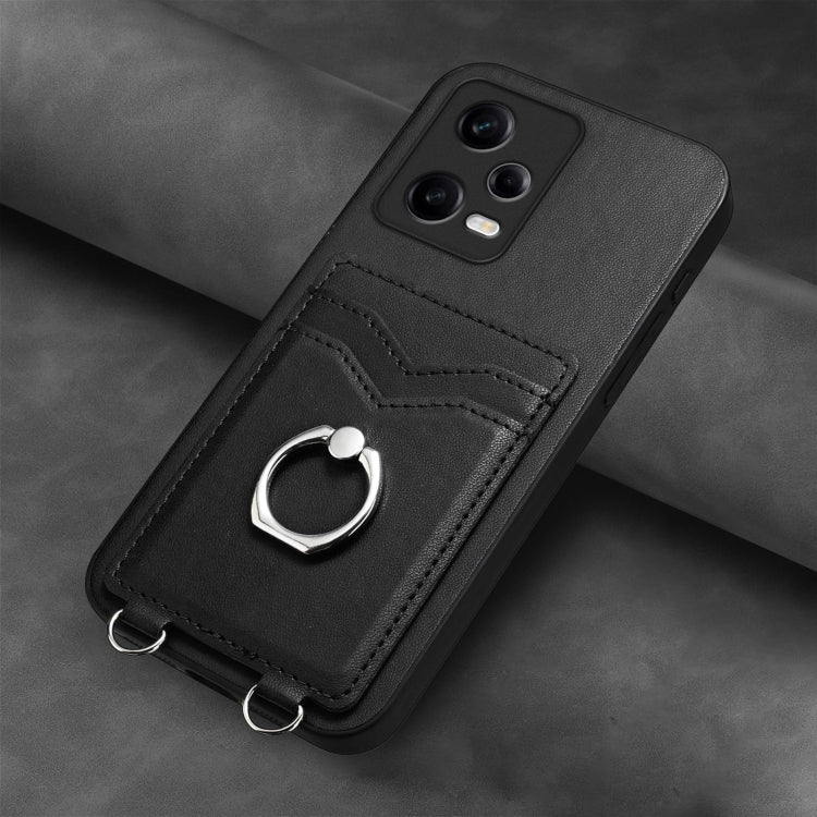 For Xiaomi Redmi Note 12 Pro+ 5G R20 Ring Card Holder Phone Case
