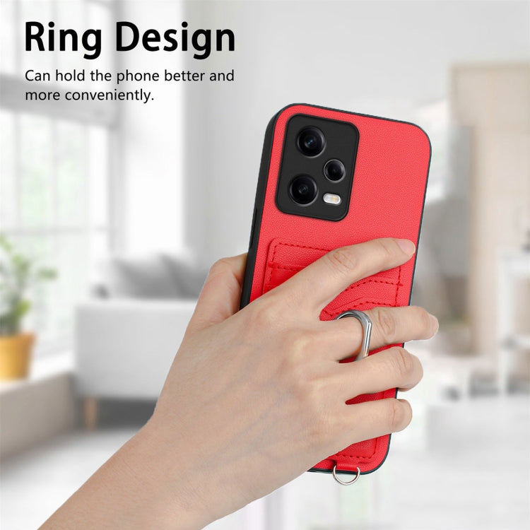 For Xiaomi Redmi Note 12 Pro+ 5G R20 Ring Card Holder Phone Case