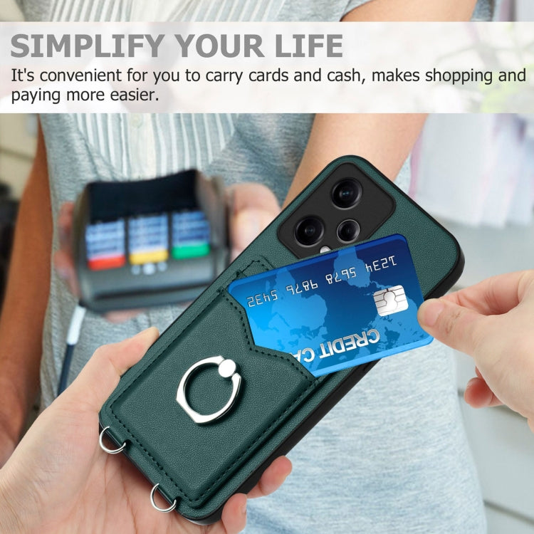 For Xiaomi Redmi Note 12 Pro+ 5G R20 Ring Card Holder Phone Case