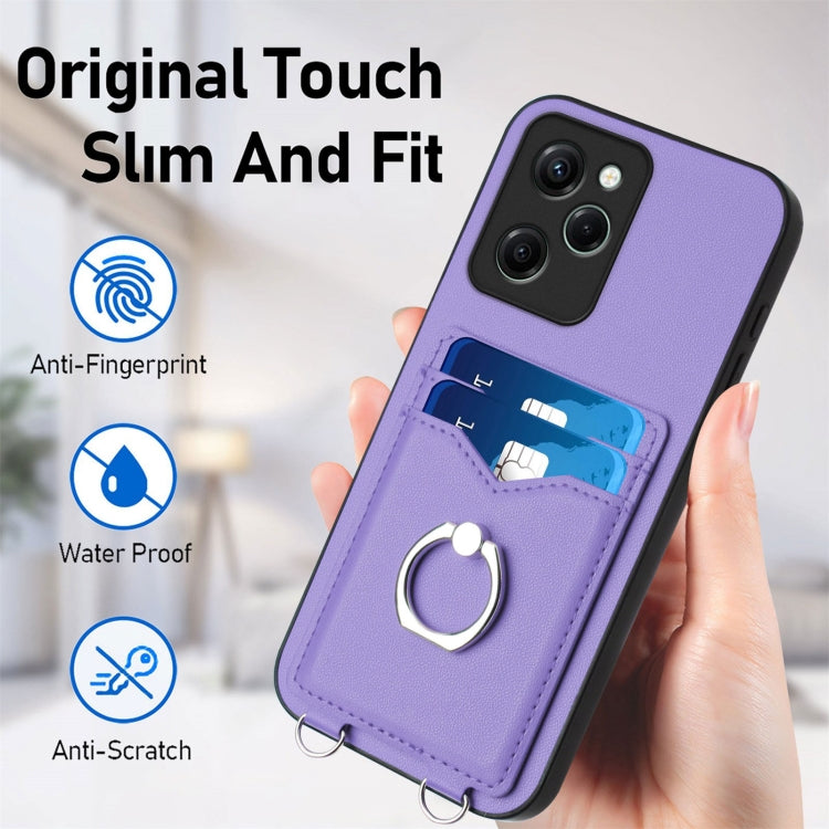 For Xiaomi Redmi Note 12 Pro Speed R20 Ring Card Holder Phone Case
