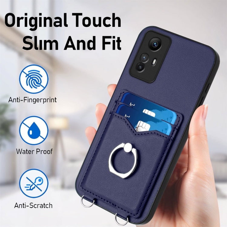 For Xiaomi Redmi Note 12S 4G Global R20 Ring Card Holder Phone Case