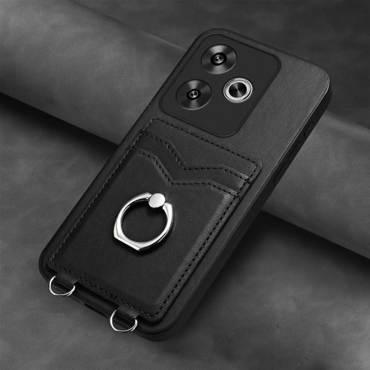 For Xiaomi Poco F6 5G India R20 Ring Card Holder Phone Case