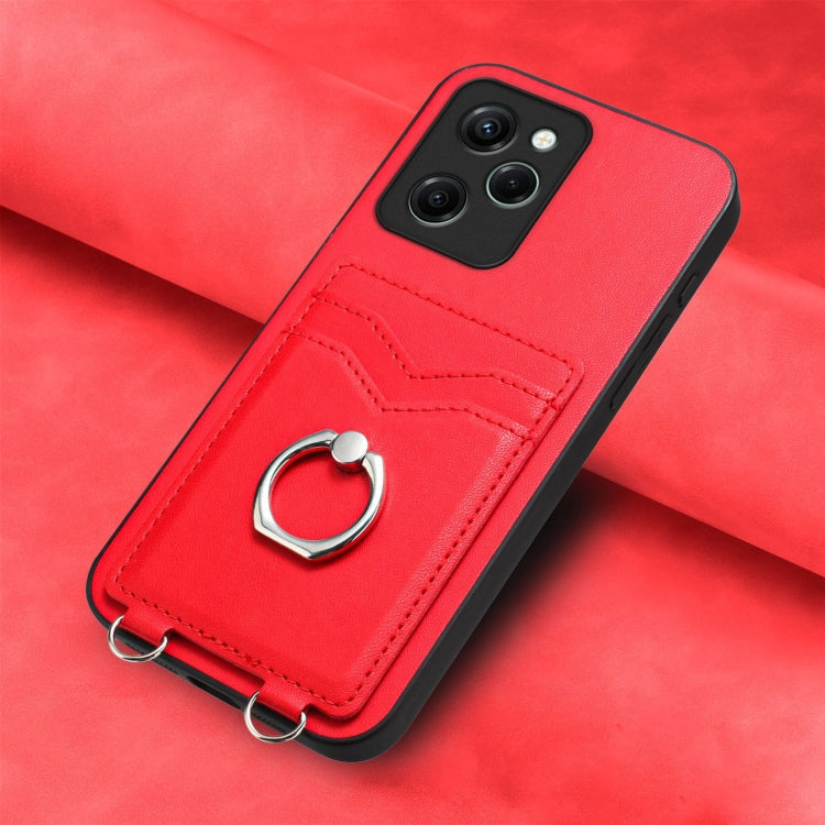 For Xiaomi Poco X5 Pro R20 Ring Card Holder Phone Case