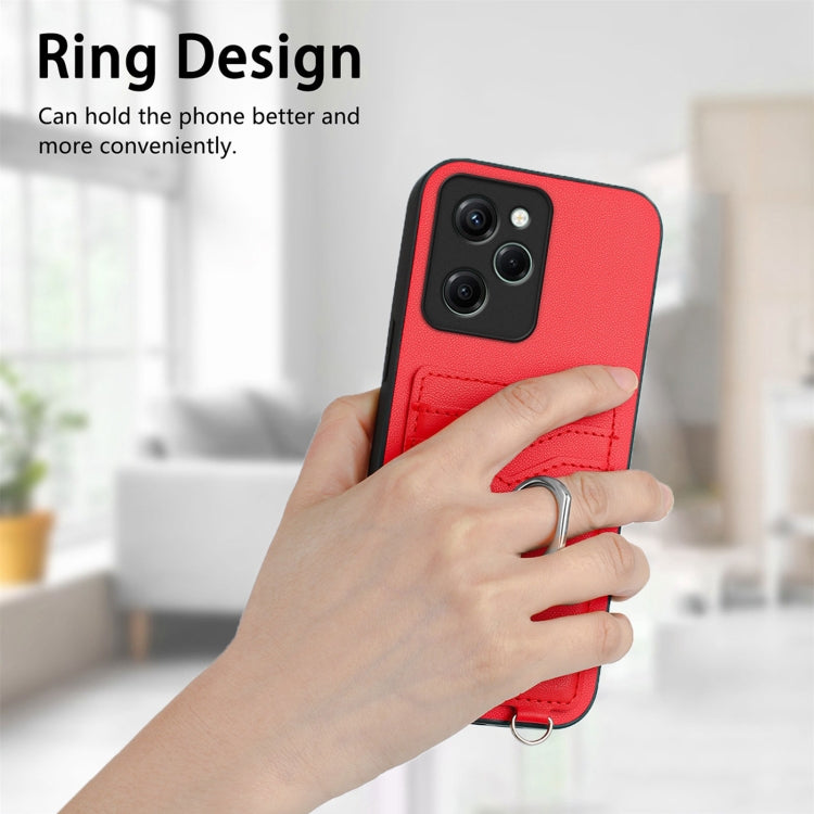For Xiaomi Poco X5 Pro R20 Ring Card Holder Phone Case