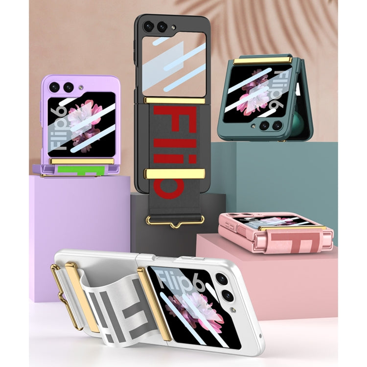 For Samsung Galaxy Z Flip6 / Flip7 FE GKK Integrated Ultra-thin Wristband Holder Phone Case