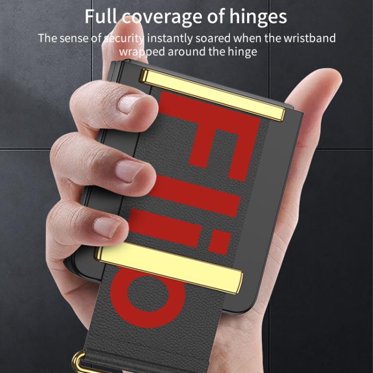 For Samsung Galaxy Z Flip7 5G GKK Integrated Ultra-thin Wristband Holder Phone Case