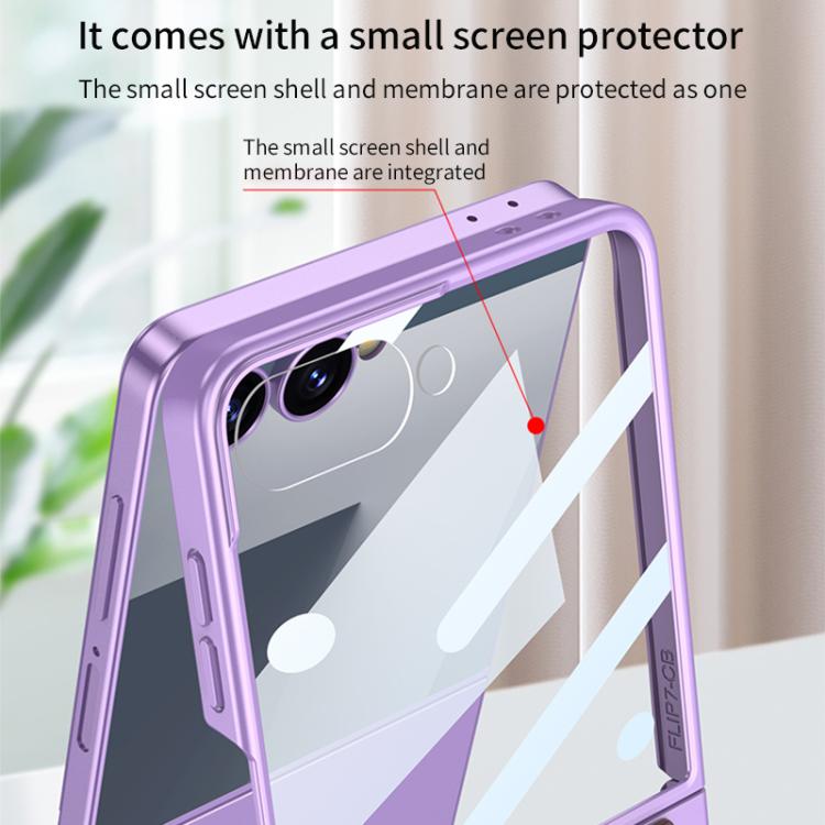 For Samsung Galaxy Z Flip7 5G GKK Integrated Ultra-thin Wristband Holder Phone Case
