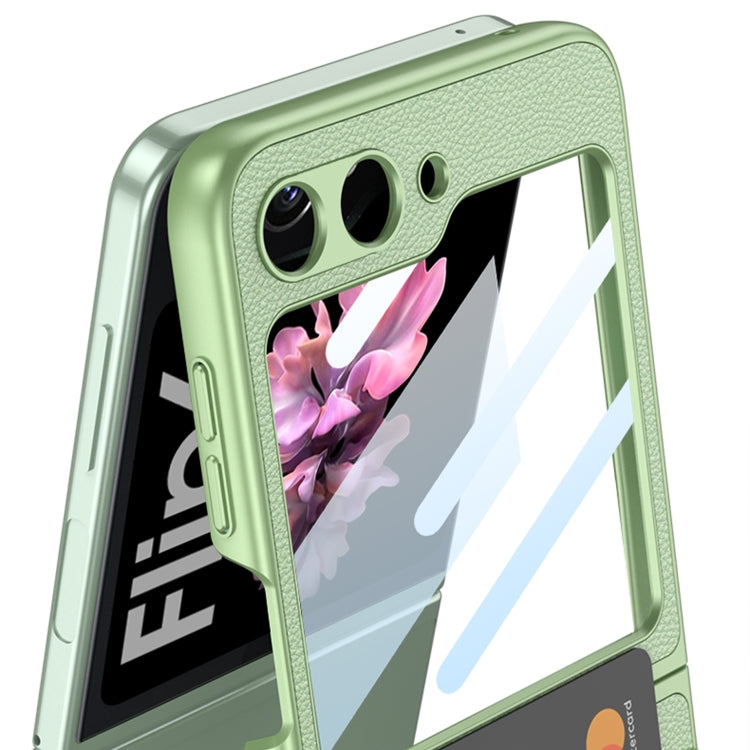 For Samsung Galaxy Z Flip6 / Flip7 FE GKK Integrated Ultra-thin Leather Card Slots Phone Case with Ring Holder