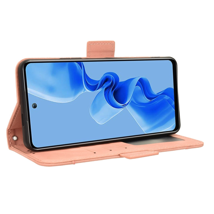 For itel S24 4G Skin Feel Calf Texture Card Slots Leather Phone Case