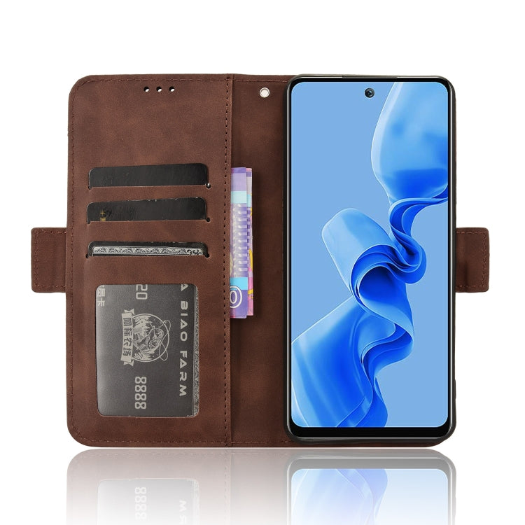For itel S24 4G Skin Feel Calf Texture Card Slots Leather Phone Case