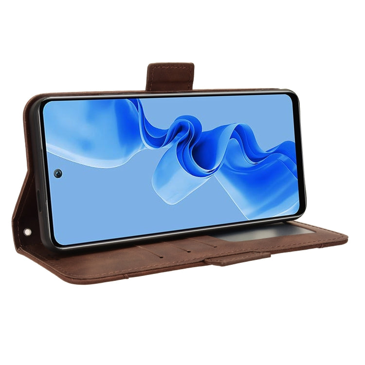 For itel S24 4G Skin Feel Calf Texture Card Slots Leather Phone Case