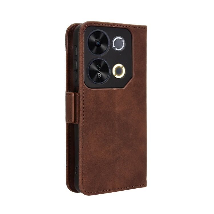 For itel P65 4G Skin Feel Calf Texture Card Slots Leather Phone Case