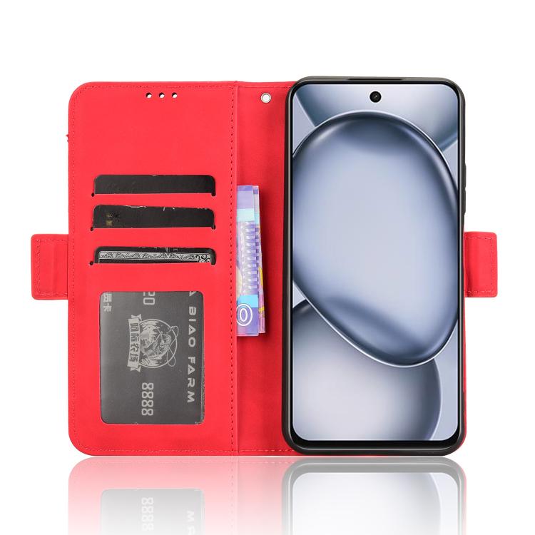 For itel A80 4G Skin Feel Calf Texture Card Slots Leather Phone Case