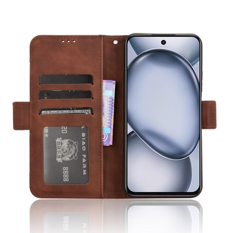 For itel A80 4G Skin Feel Calf Texture Card Slots Leather Phone Case
