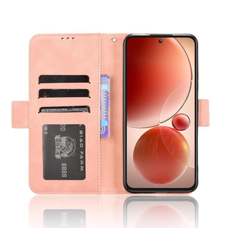For itel S25 4G Skin Feel Calf Texture Card Slots Leather Phone Case