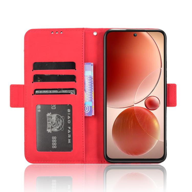 For itel S25 4G Skin Feel Calf Texture Card Slots Leather Phone Case