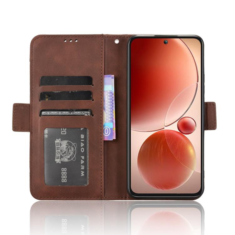 For itel S25 4G Skin Feel Calf Texture Card Slots Leather Phone Case