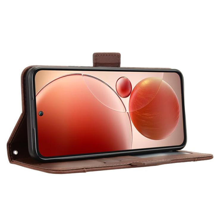 For itel S25 4G Skin Feel Calf Texture Card Slots Leather Phone Case