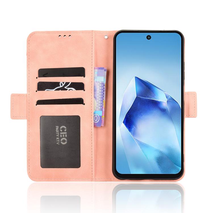 For itel Power 70 Skin Feel Calf Texture Card Slots Leather Phone Case