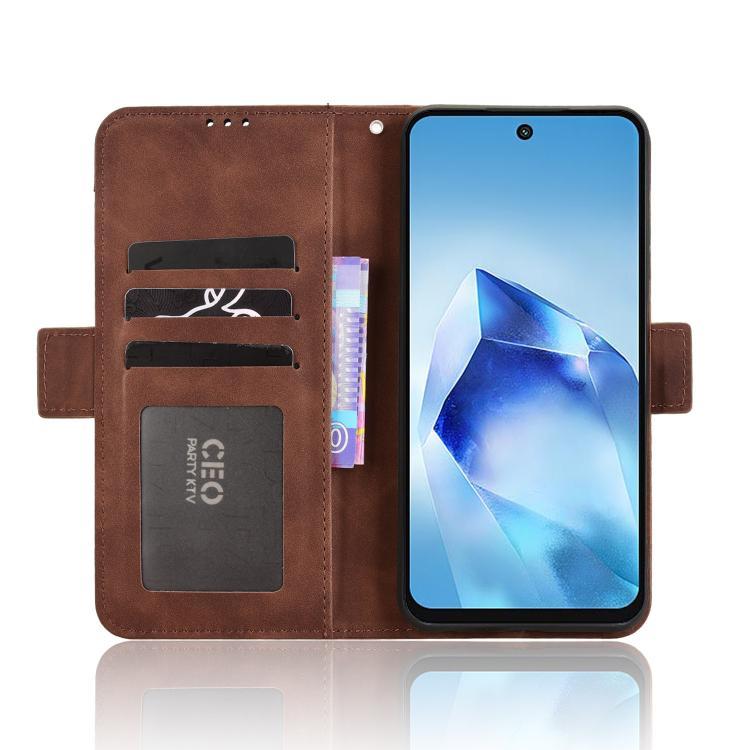 For itel Power 70 Skin Feel Calf Texture Card Slots Leather Phone Case