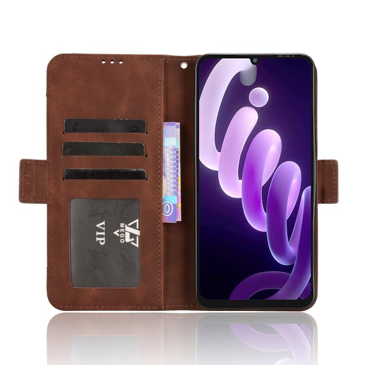 For itel City 100 4G Skin Feel Calf Texture Card Slots Leather Phone Case