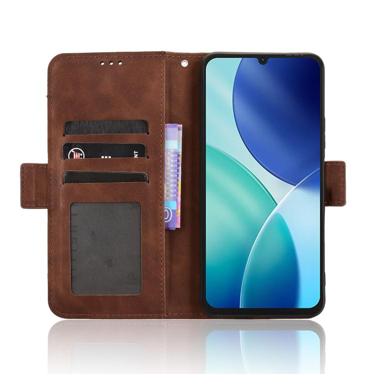 For itel A100 4G Skin Feel Calf Texture Card Slots Leather Phone Case