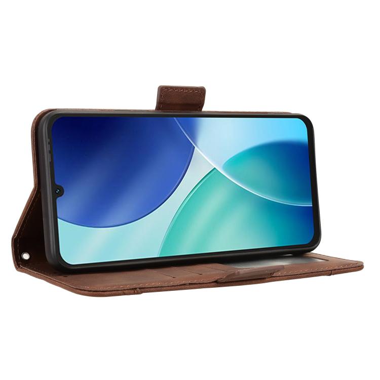 For itel A100 4G Skin Feel Calf Texture Card Slots Leather Phone Case