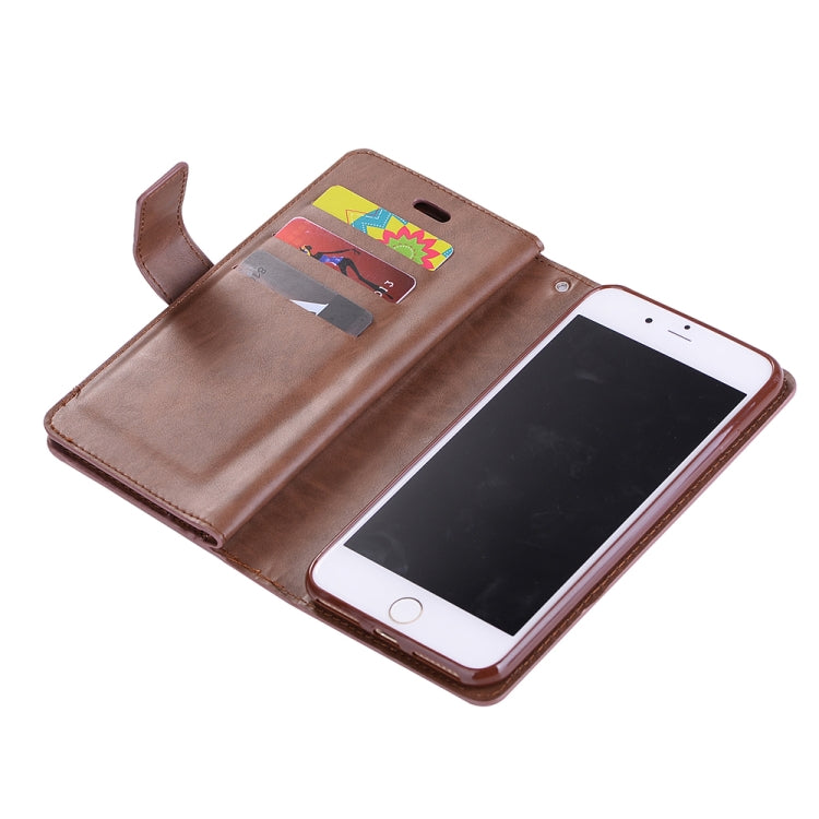 For iPhone SE 2022 / SE 2020 / 8 / 7 Multifunctional Zipper Horizontal Flip Leather Case with Holder & Wallet & 9 Card Slots & Lanyard
