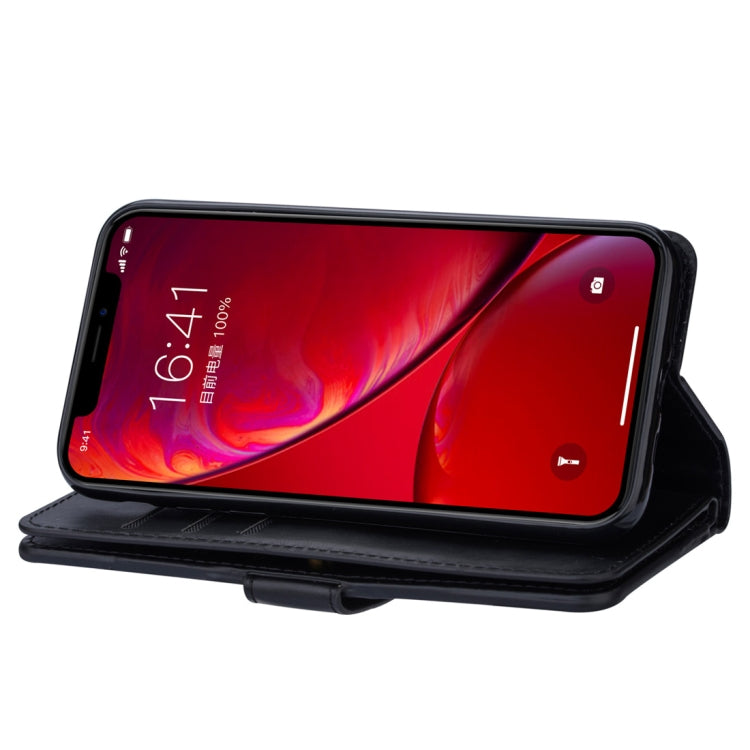 For iPhone 11 Pro Multifunctional Zipper Horizontal Flip Leather Casewith Holder & Wallet & 9 Card Slots & Lanyard