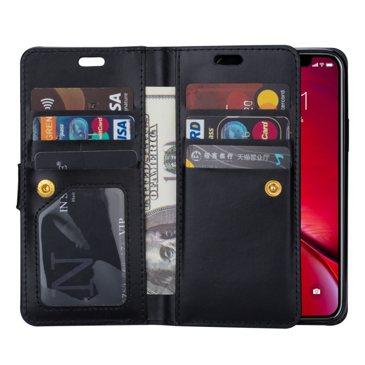 For iPhone 11 Pro Multifunctional Zipper Horizontal Flip Leather Casewith Holder & Wallet & 9 Card Slots & Lanyard
