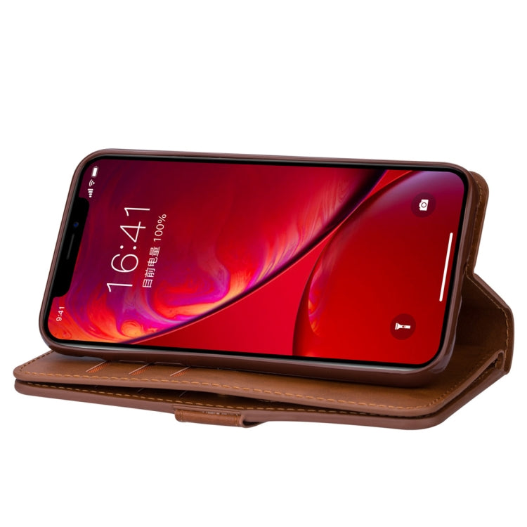 For iPhone 11 Multifunctional Zipper Horizontal Flip Leather Case with Holder & Wallet & 9 Card Slots & Lanyard