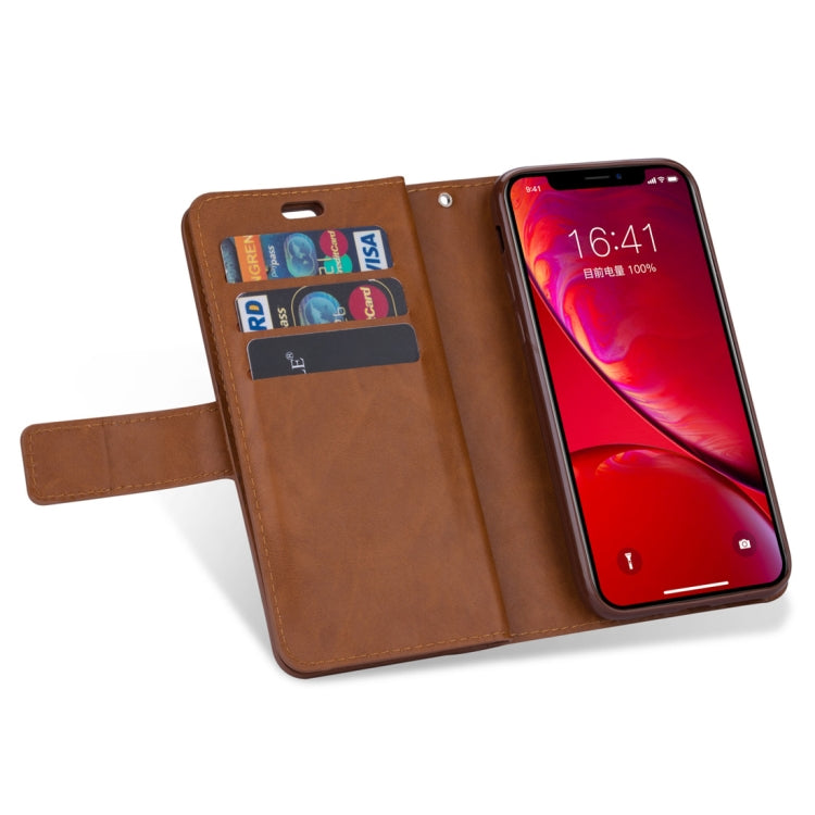 For iPhone 11 Multifunctional Zipper Horizontal Flip Leather Case with Holder & Wallet & 9 Card Slots & Lanyard