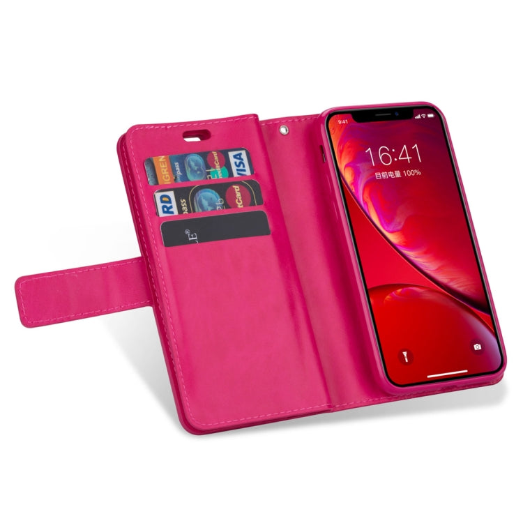 For iPhone 11 Pro Max Multifunctional Zipper Horizontal Flip Leather Case with Holder & Wallet & 9 Card Slots & Lanyard