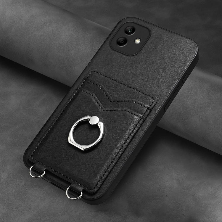 For Samsung Galaxy A04 4G R20 Ring Card Holder Phone Case
